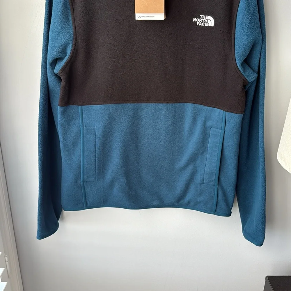 ⭐️ NWT The North Face‎ Glacier Fleece Pullover Jacket in Midnight Petrol